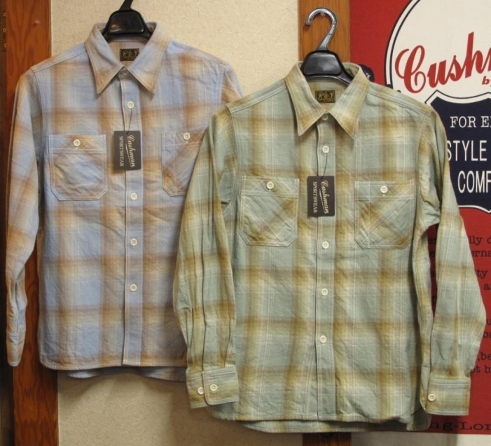 スラブチェックワークシャツL/S